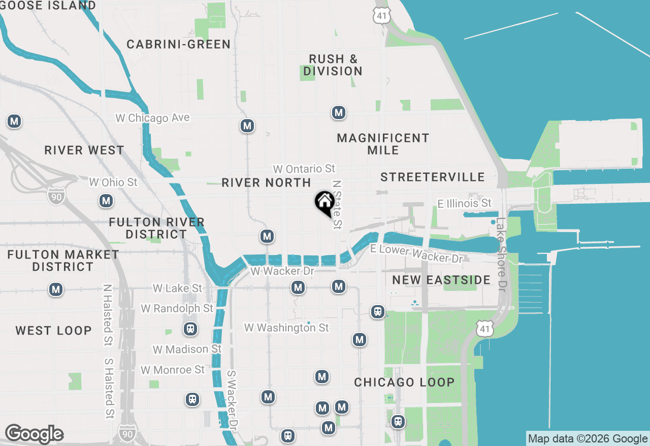 Map of 25 W Hubbard Street #203, Chicago, IL 60654