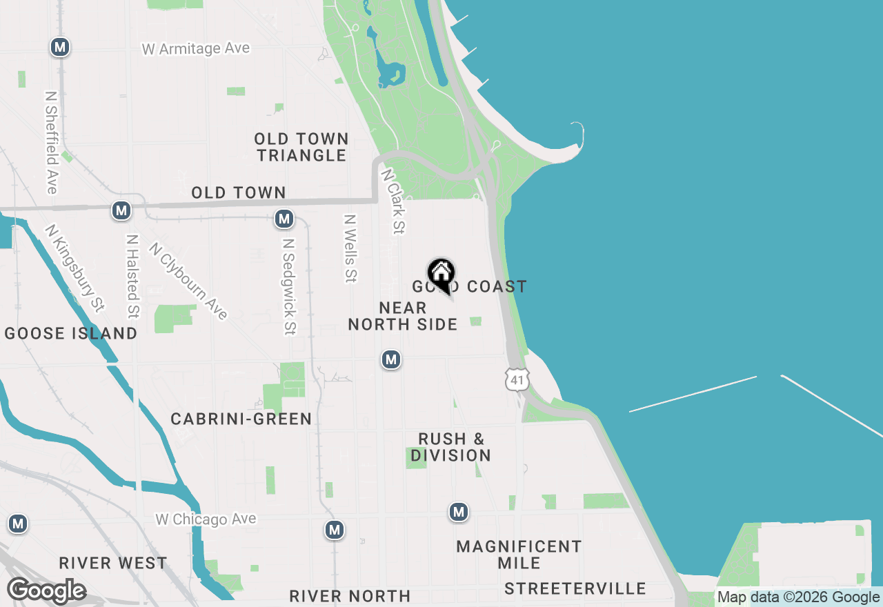 Map of 1320 N State Parkway #1A, Chicago, IL 60610
