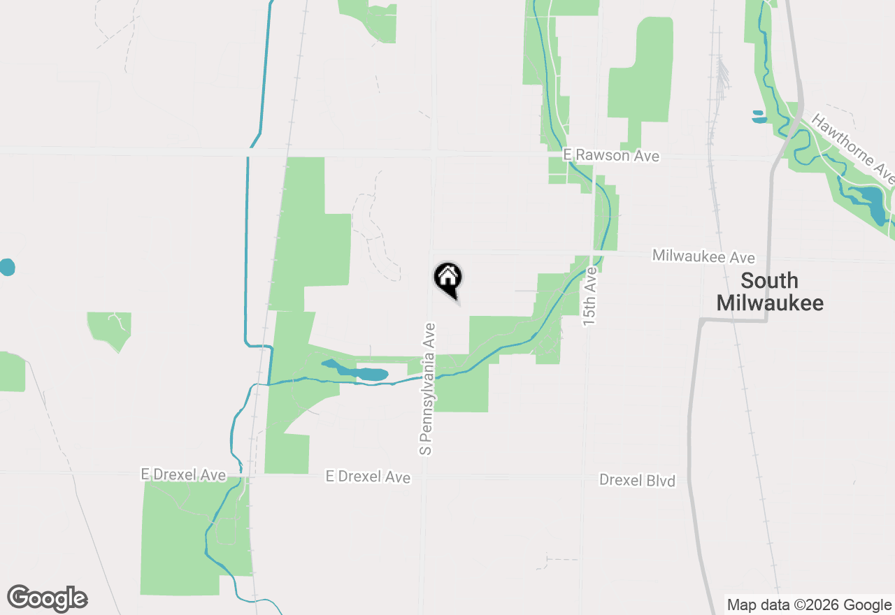 Map of 1820 Marquette Ave, South Milwaukee, WI 53172