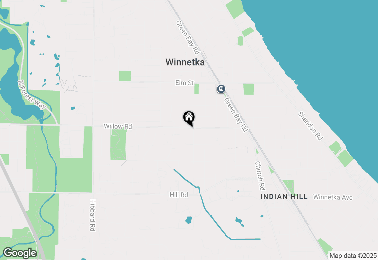 Map of 886 Willow Road, Winnetka, IL 60093