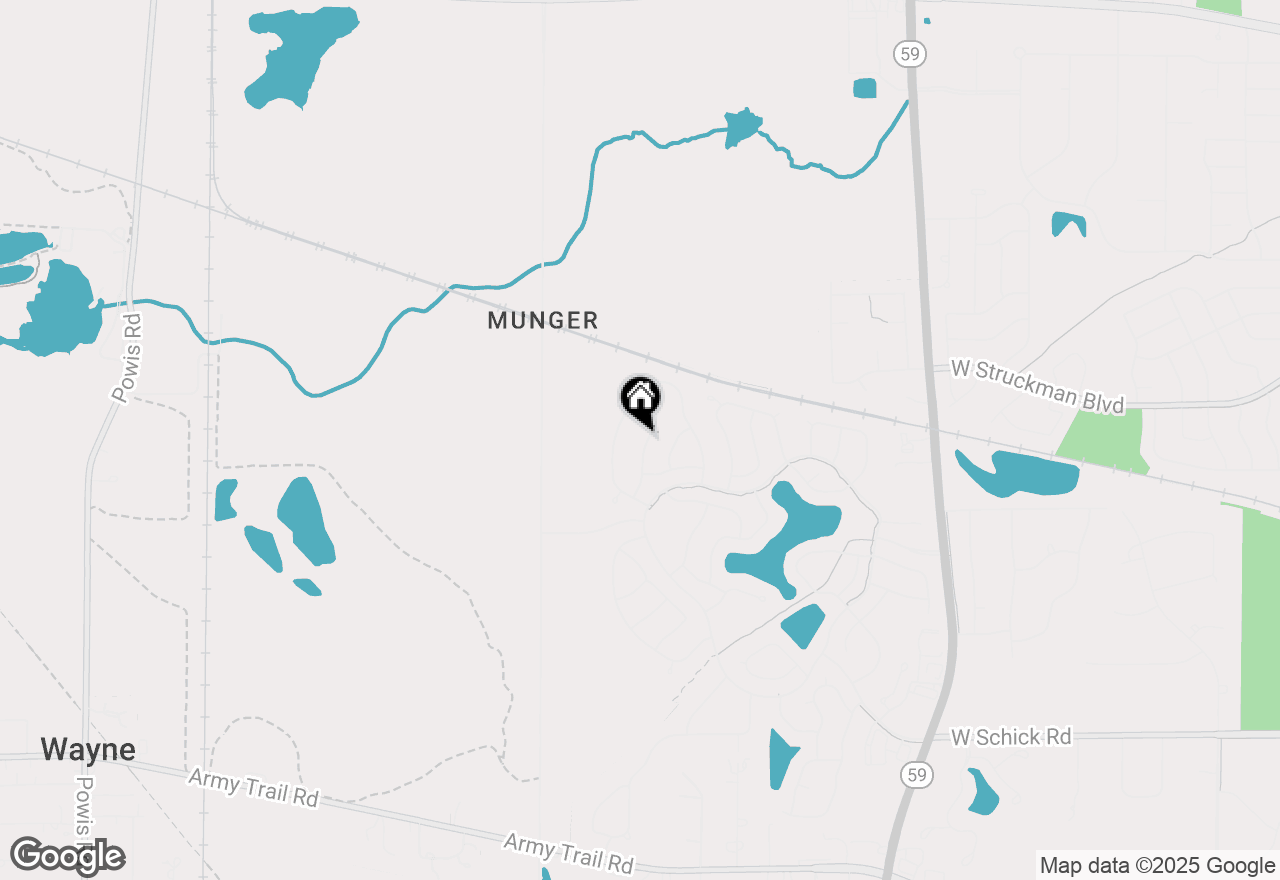 Map of 1460 Canter Lane, Bartlett, IL 60103