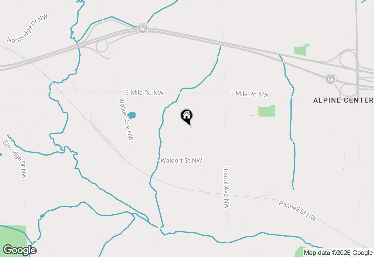 Map of 2595 Walker Woods Court Nw, Grand Rapids, MI 49544
