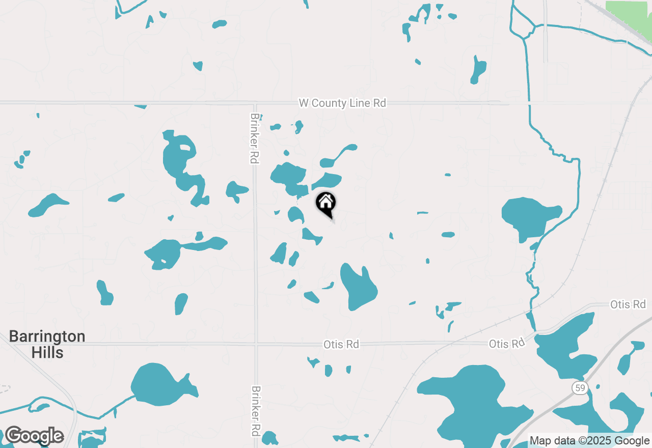 Map of 418 Dana Lane, Barrington Hills, IL 60010
