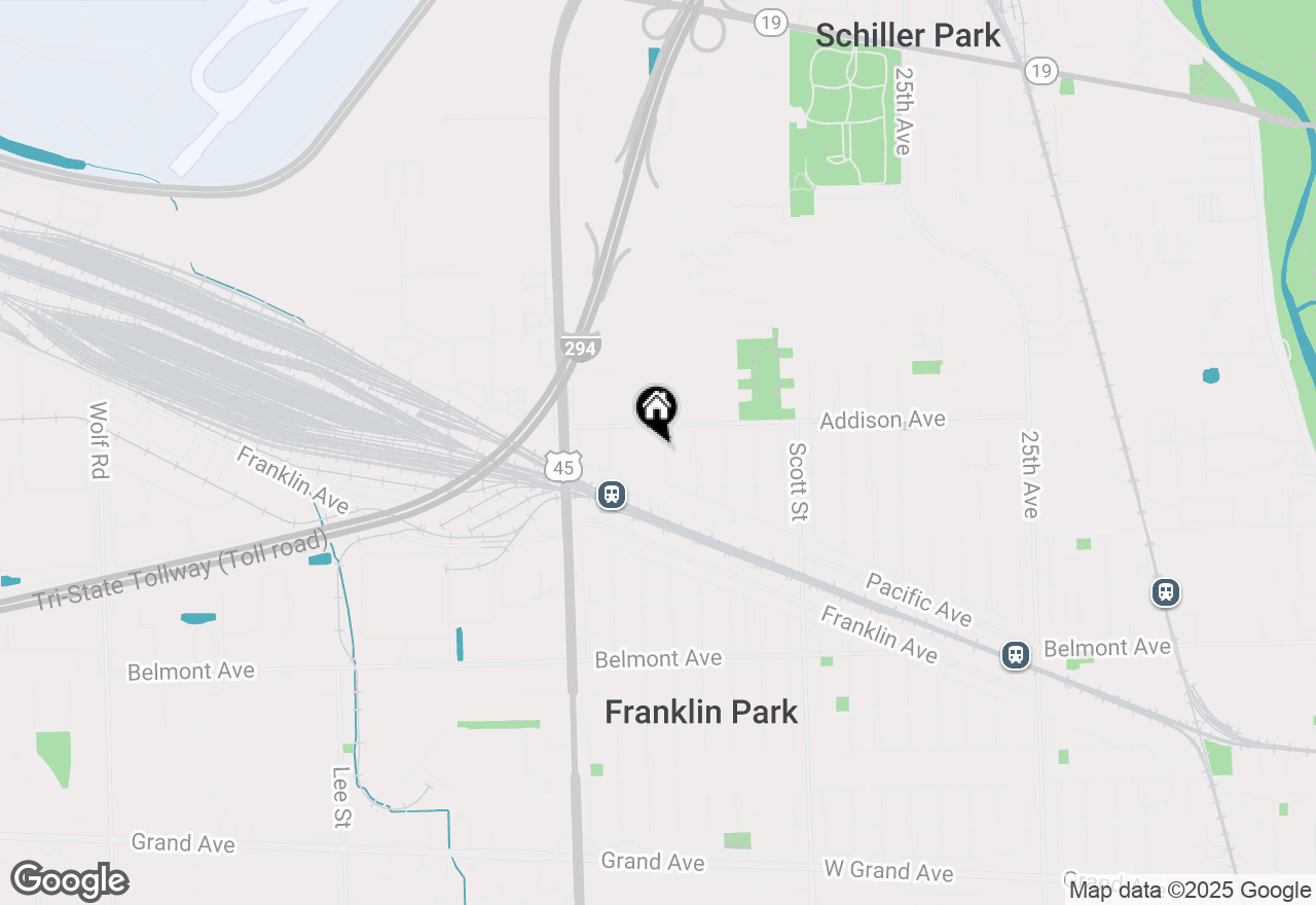 Map of 3523 George Street, Franklin Park, IL 60131