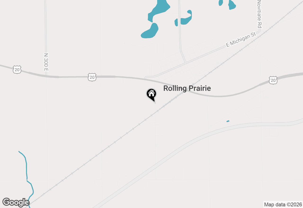 Map of 4222 N 400 E, Rolling Prairie, IN 46371