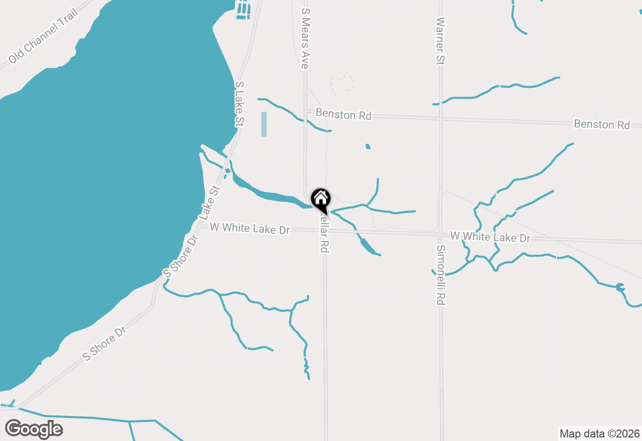Map of 4214 W White Lake Drive, Whitehall, MI 49461