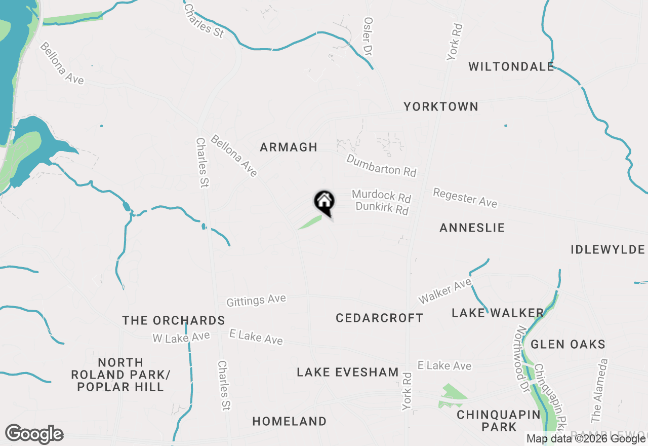 Map of 6473 Blenheim Road, Baltimore, MD 21212