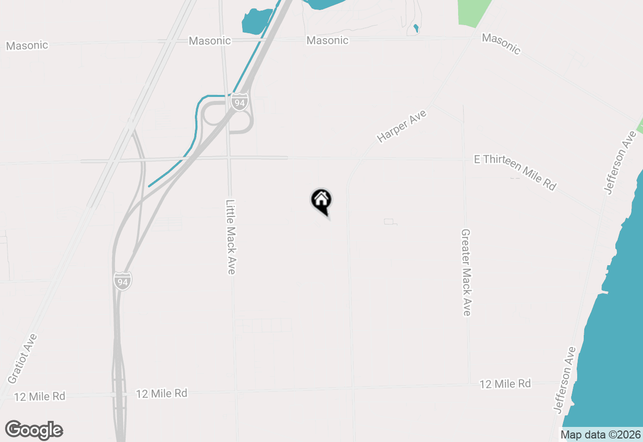 Map of 21240 Evergreen Street, St Clair Shores, MI 48082