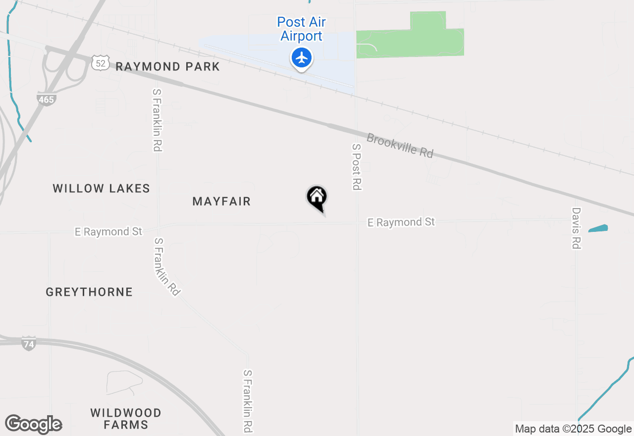 Map of 8800 E Raymond Street, Indianapolis, IN 46239