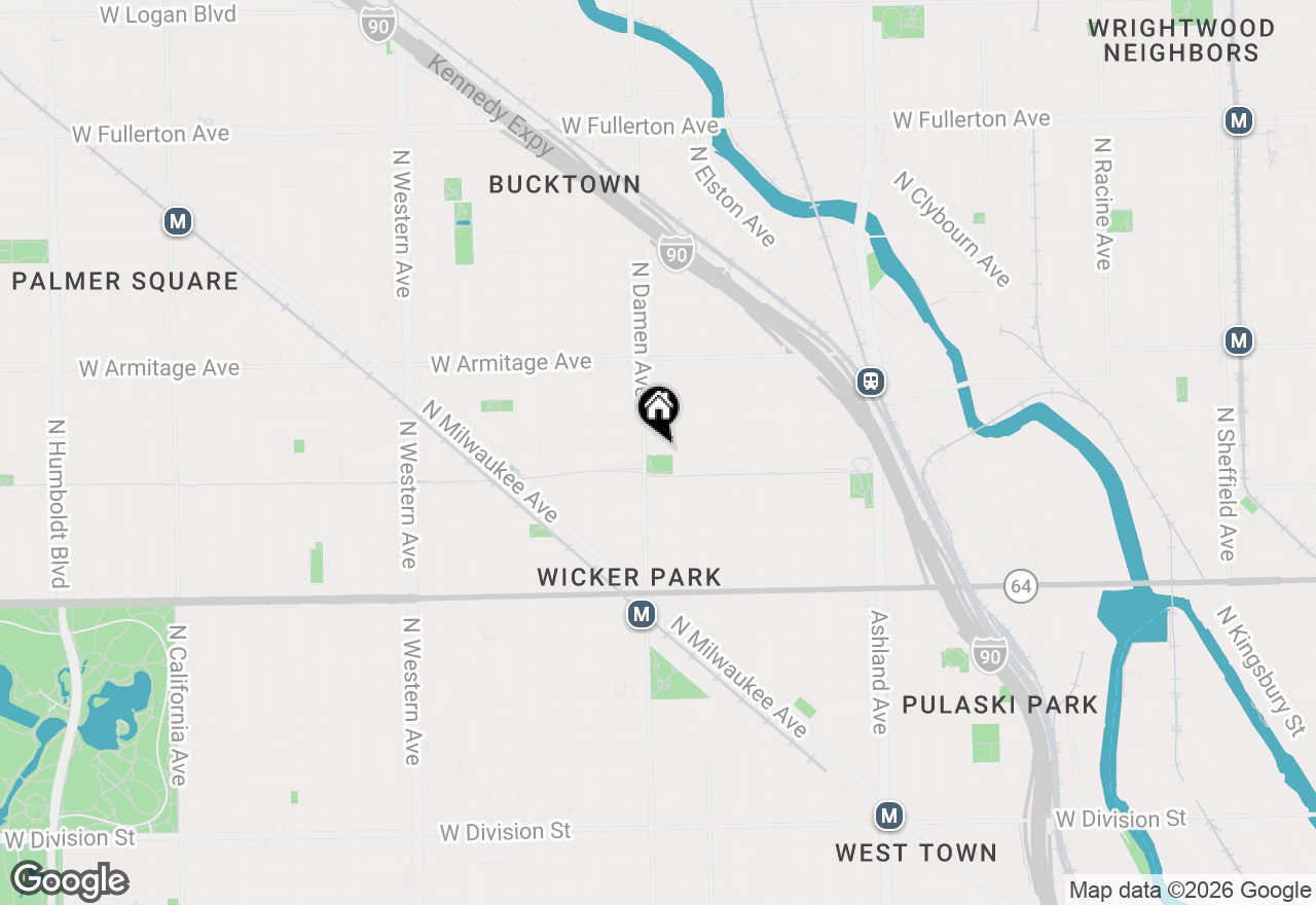 Map of 1830 N Winchester Avenue #115, Chicago, IL 60622