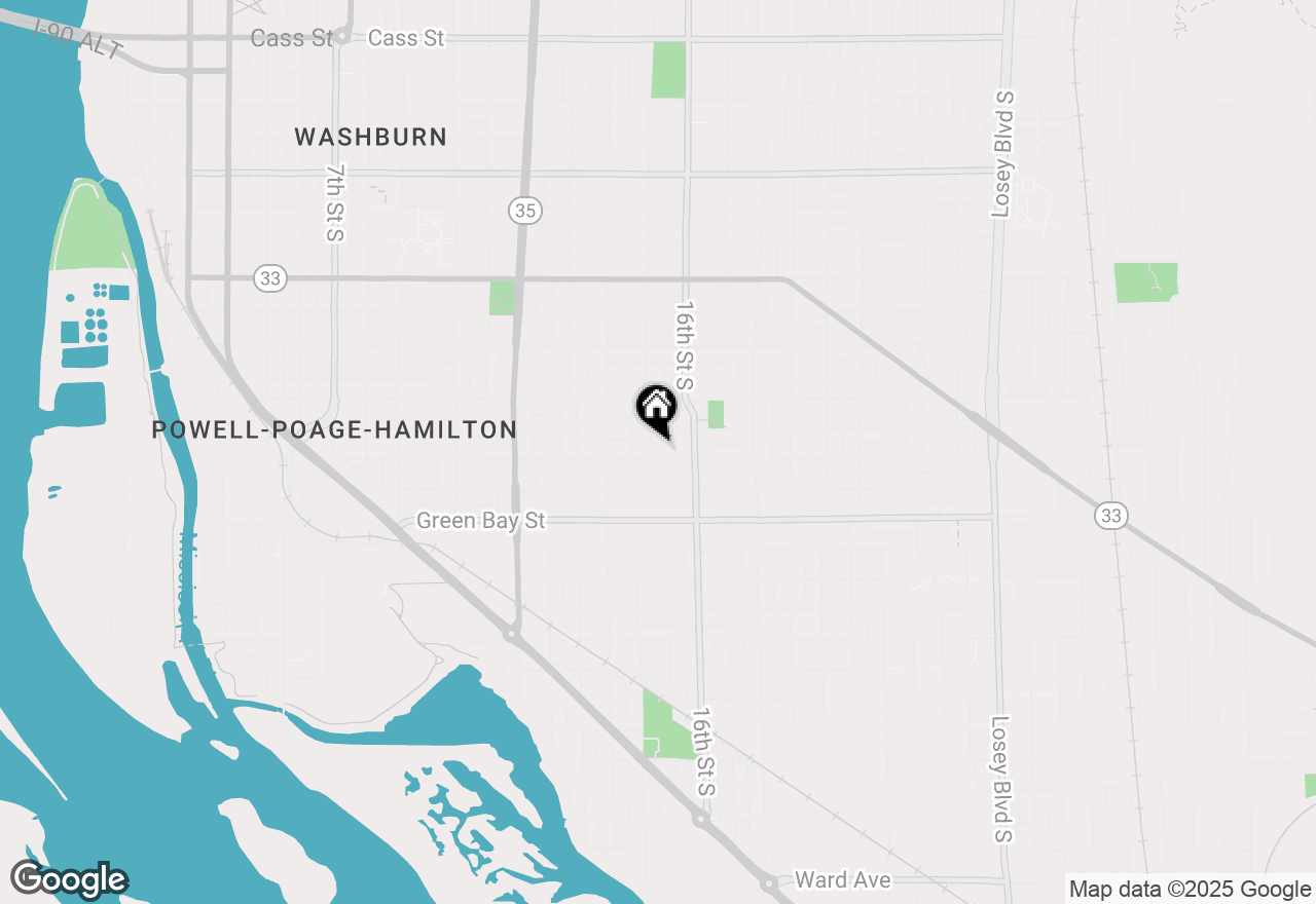 Map of 1521 Denton St, La Crosse, WI 54601