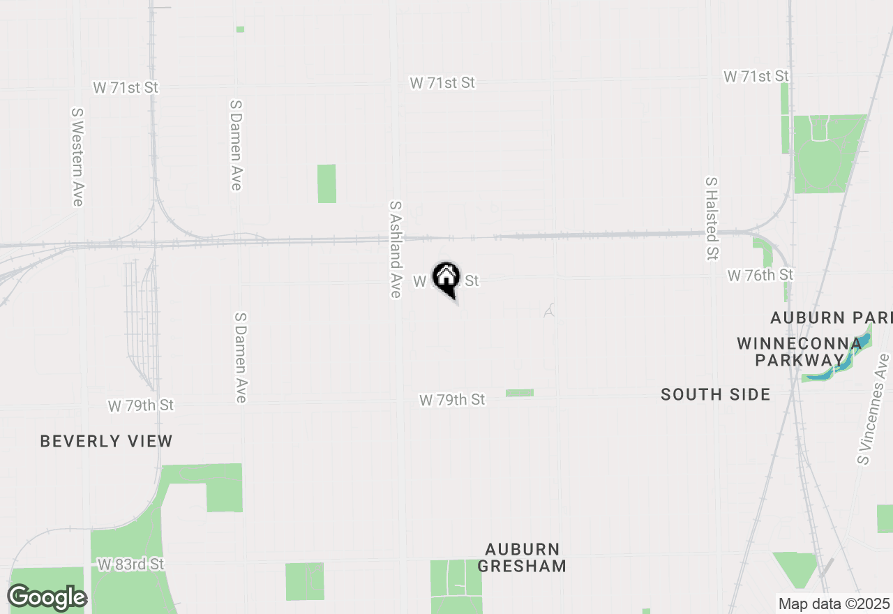 Map of 7640 S Bishop Street, Chicago, IL 60620