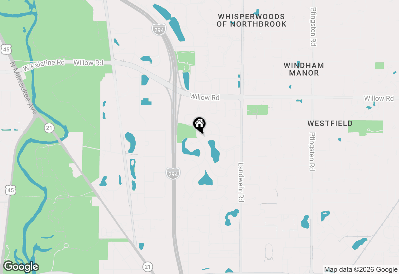 Map of 2501 Indian Ridge Drive, Glenview, IL 60026