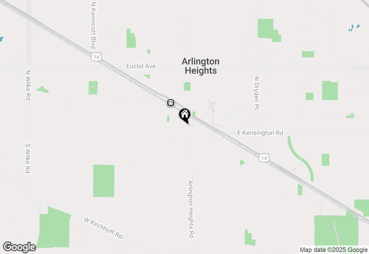 Map of 77 S Evergreen Avenue #1103, Arlington Heights, IL 60005