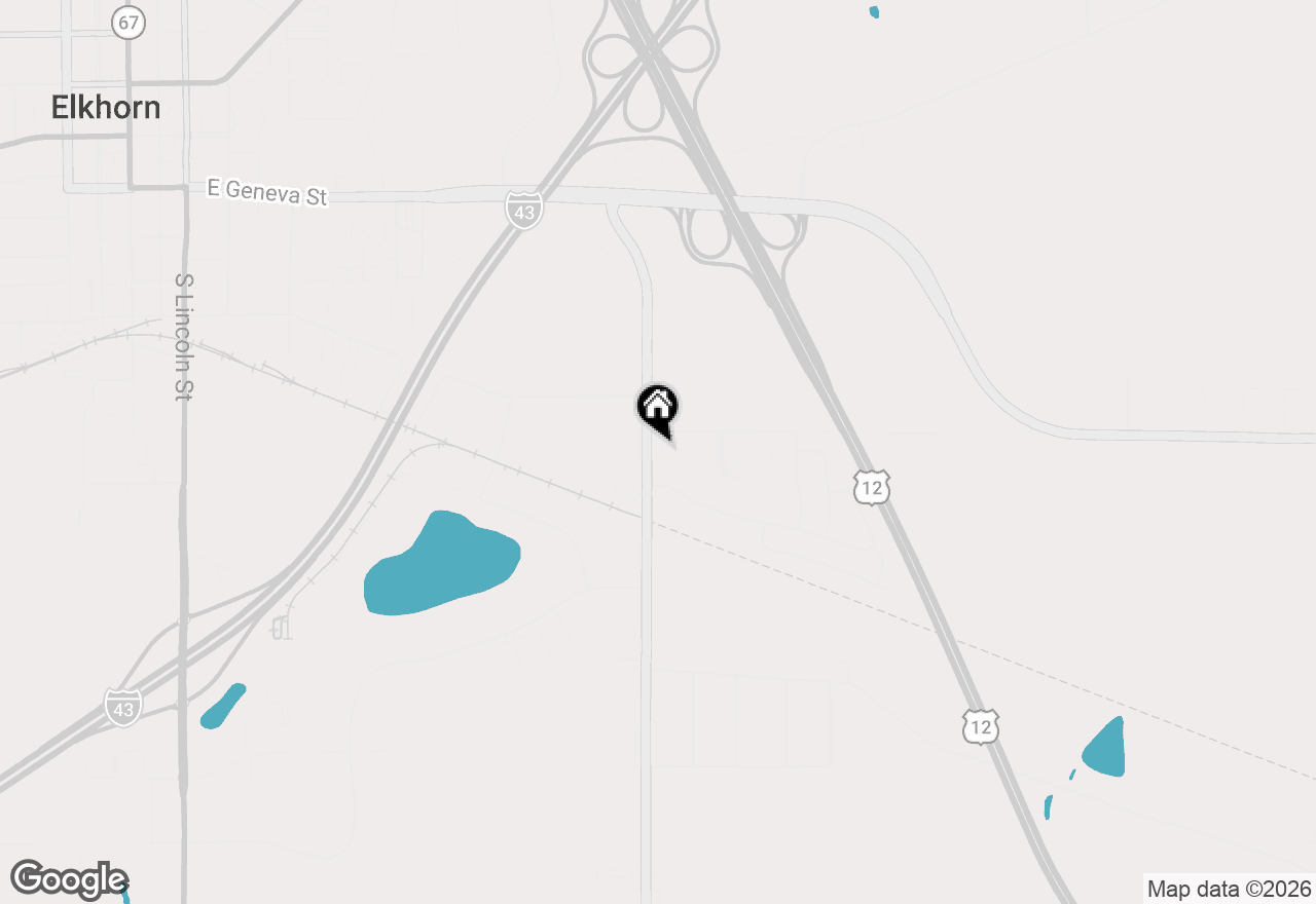 Map of 118 S Eastown Manor, Elkhorn, WI 53121