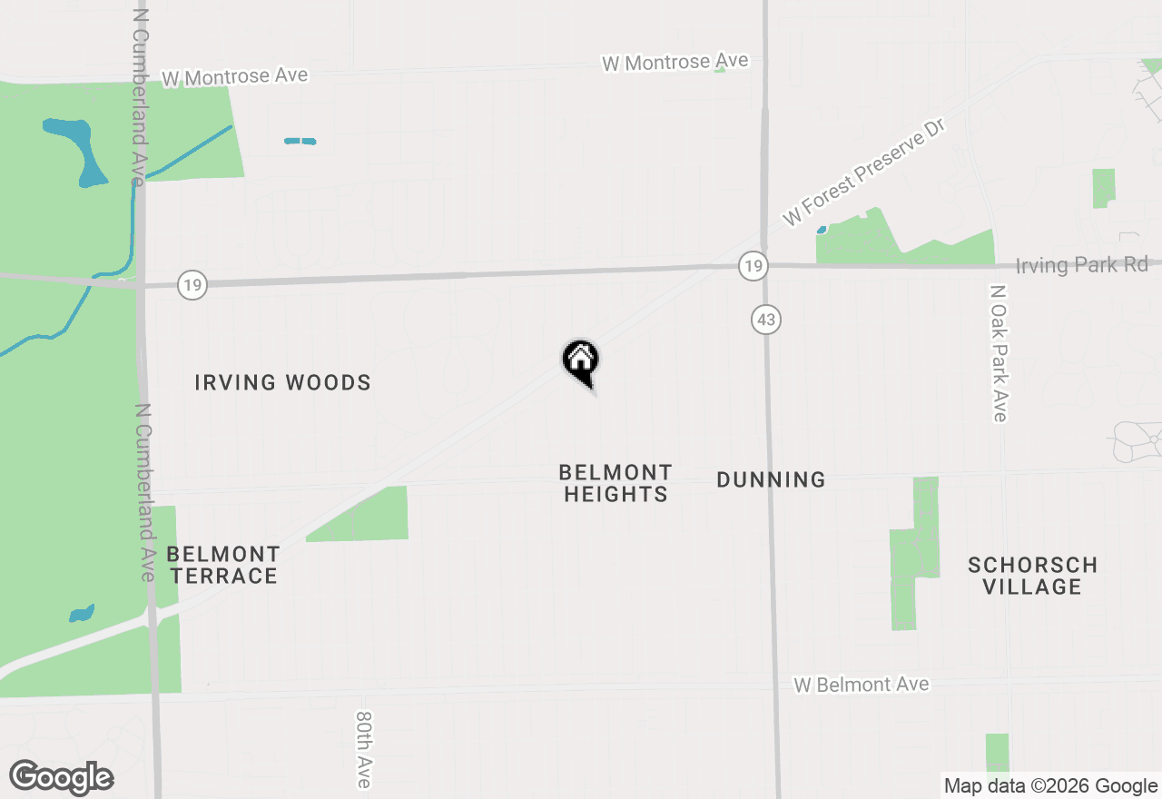 Map of 3750 N Oleander Avenue, Chicago, IL 60634