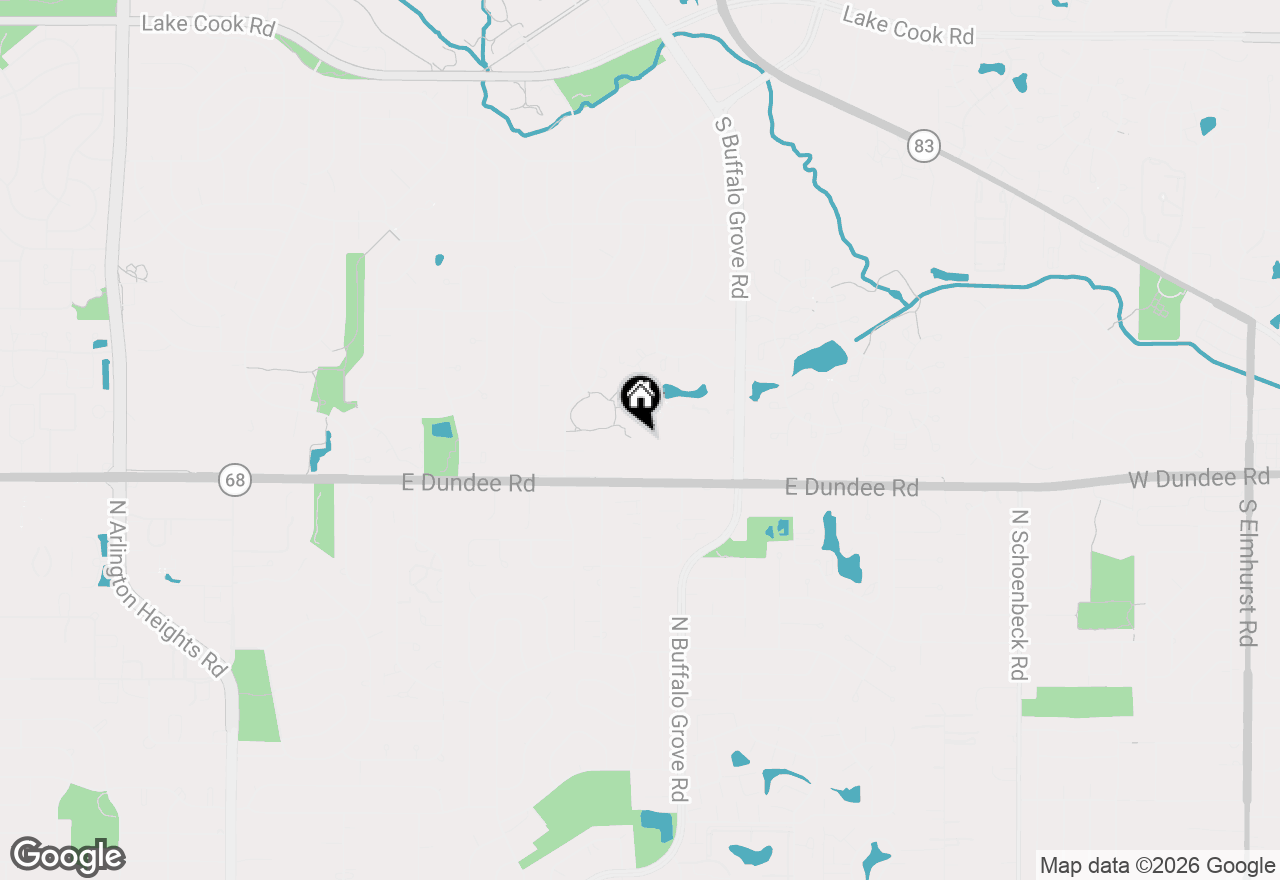 Map of 7 Oak Creek Drive #3703, Buffalo Grove, IL 60089