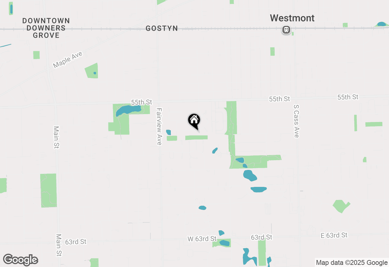 Map of 205 White Fawn Trail, Downers Grove, IL 60516