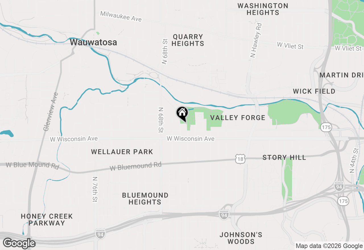 Map of 824 N 66th St, Wauwatosa, WI 53213