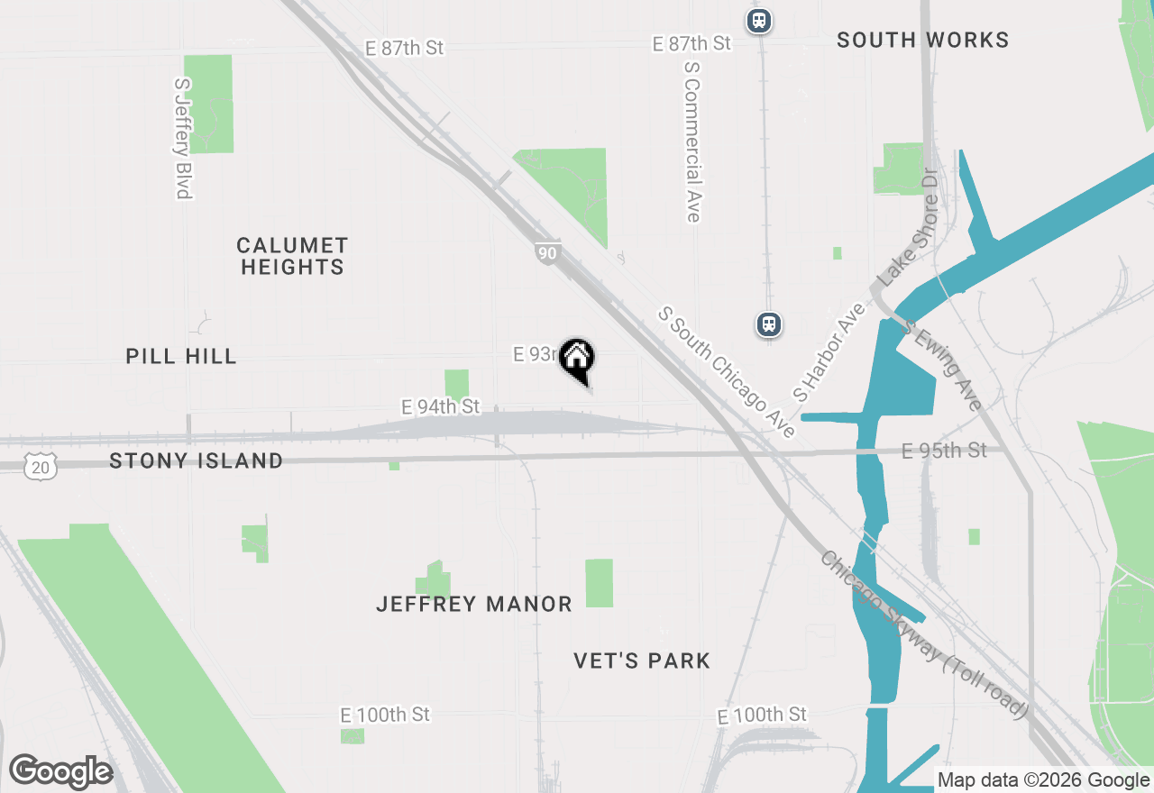 Map of 9350 S Manistee Avenue, Chicago, IL 60617