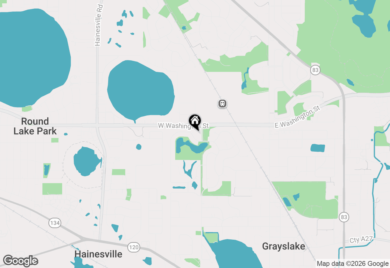 Map of 438 W Trail Court, Grayslake, IL 60030