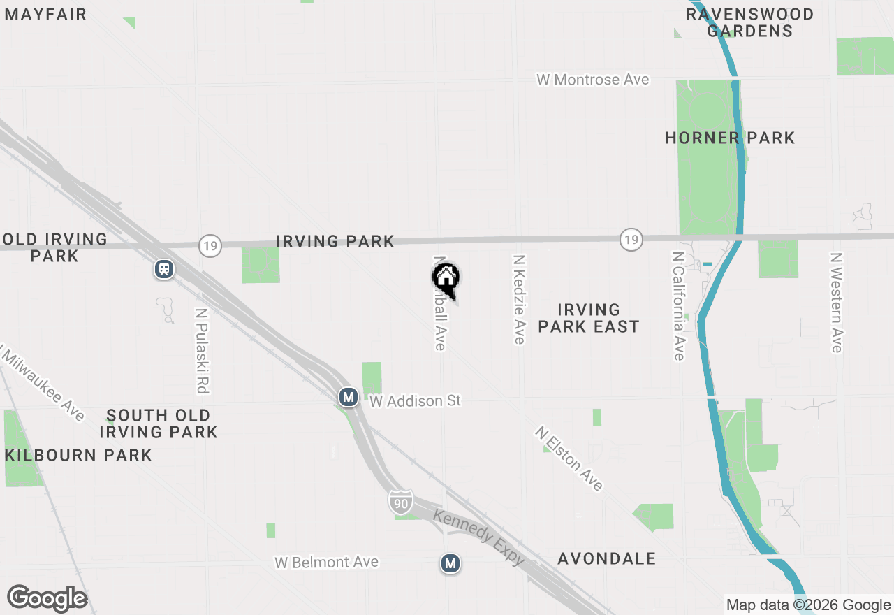 Map of 3819 N Kimball Avenue, Chicago, IL 60618