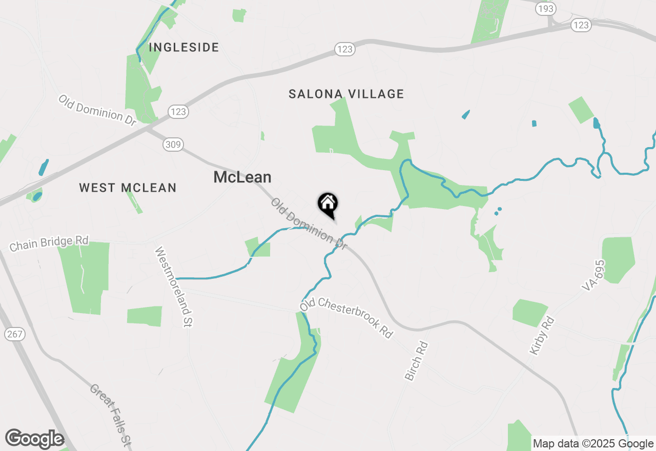 Map of 6633 Mclean Court, Mclean, VA 22101