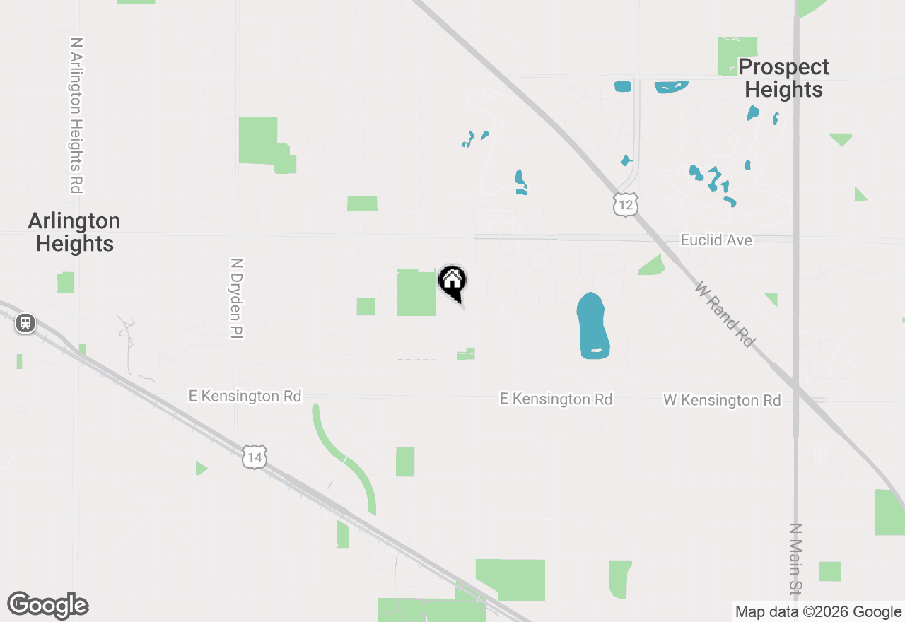 Map of 2022 E Miner Street, Arlington Heights, IL 60004
