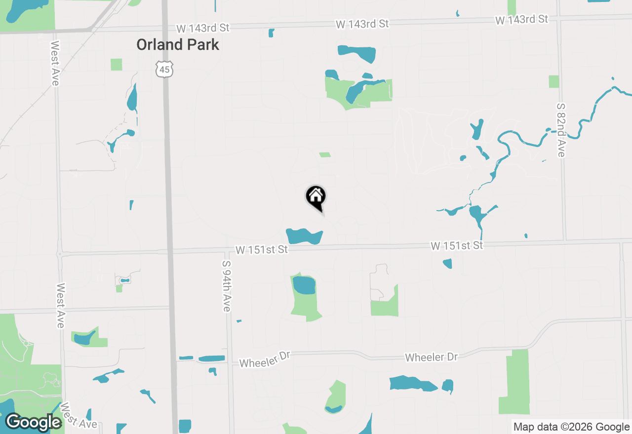 Map of 9132 Sandpiper Court #45, Orland Park, IL 60462
