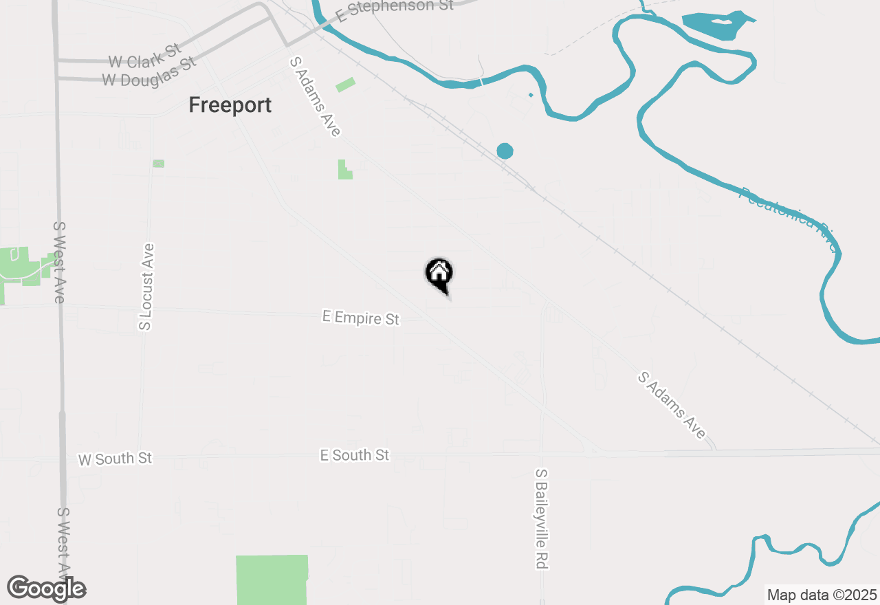 Map of 621 E Garden Street, Freeport, IL 61032