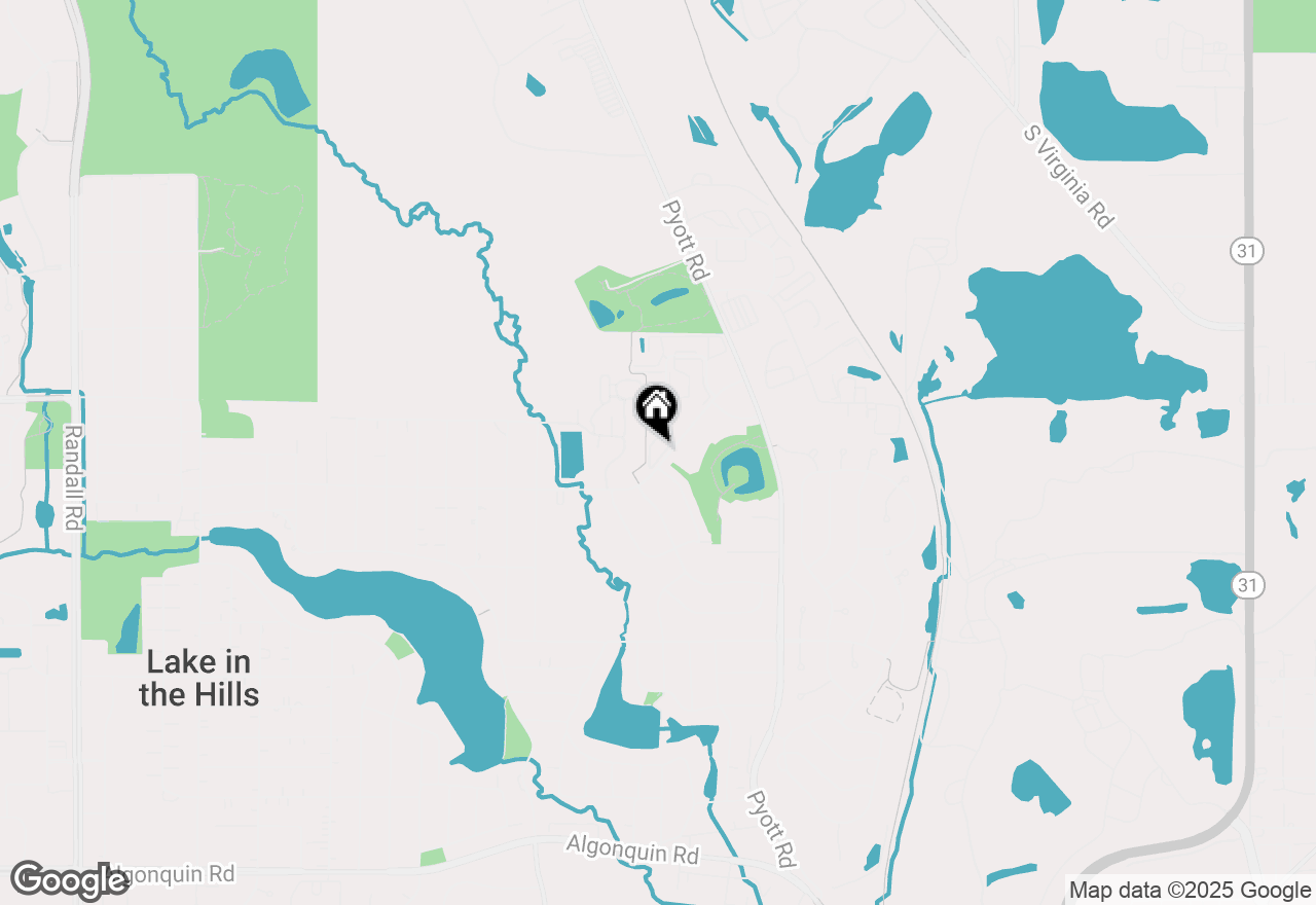 Map of 1305 Cunat Court #2B, Lake In The Hills, IL 60156