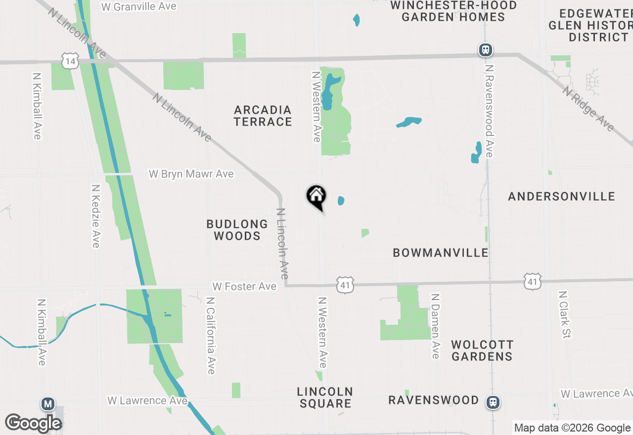 Map of 5426 N Western Avenue, Chicago, IL 60625