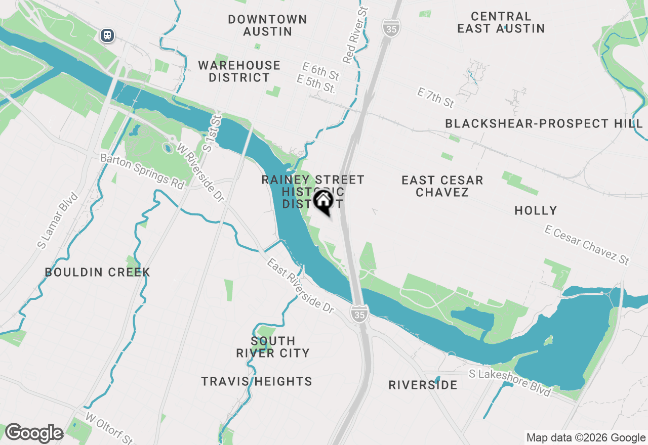 Map of 44 East Ave #3707, Austin, TX 78701