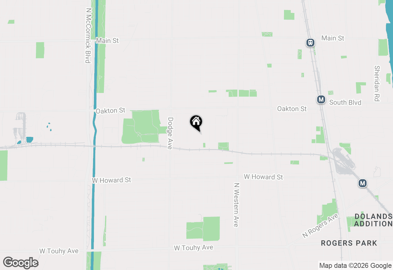 Map of 316 Florence Avenue, Evanston, IL 60202