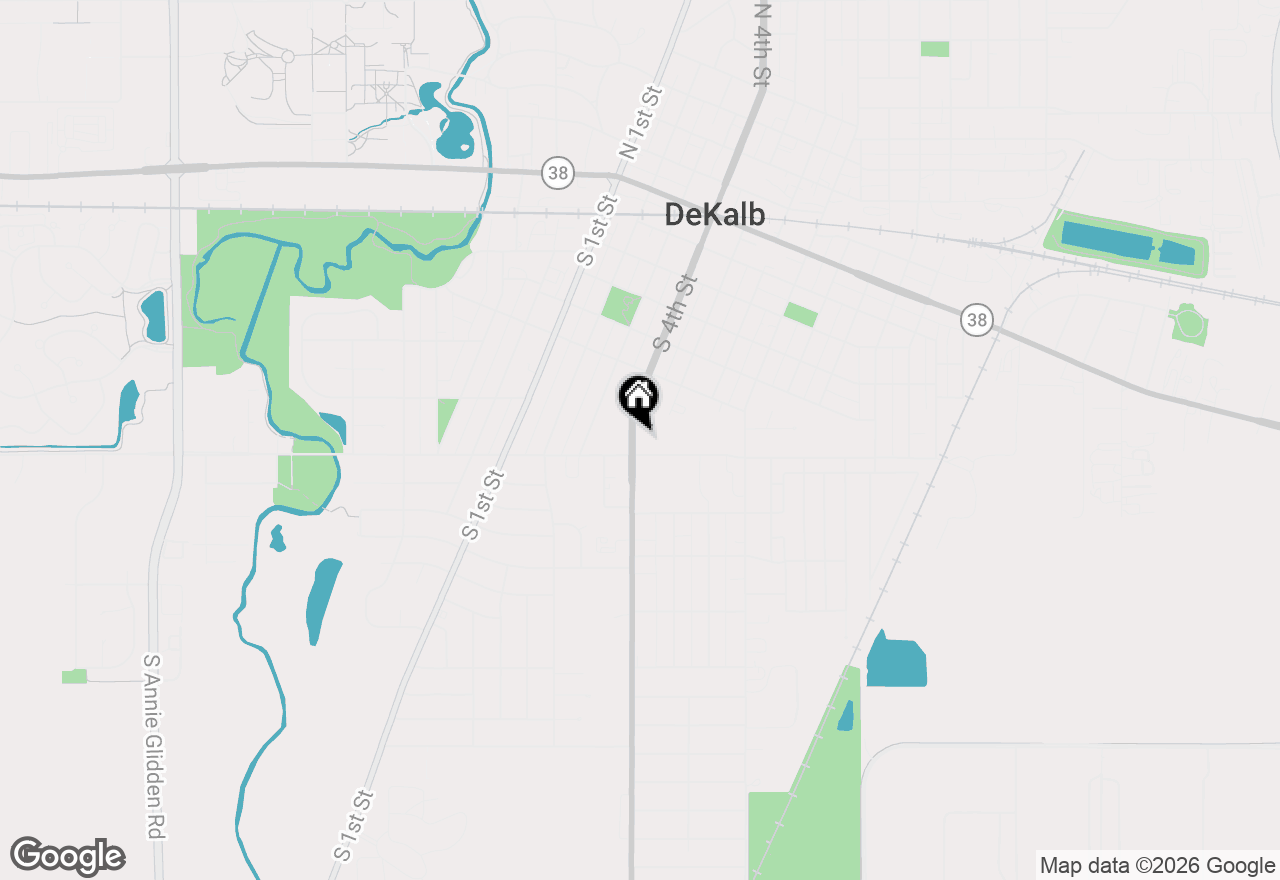 Map of 742 S 4th Street, Dekalb, IL 60115