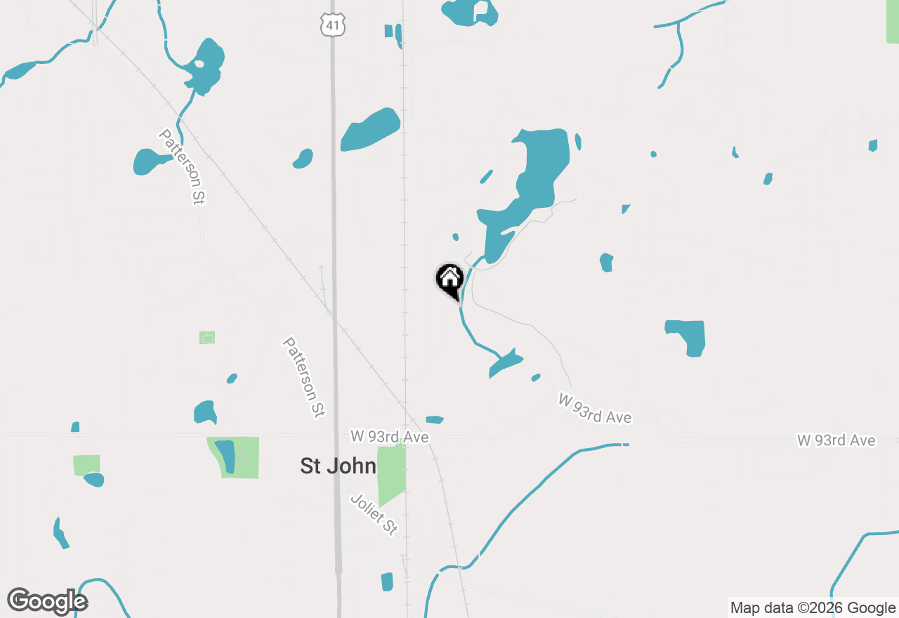 Map of 8955 Hillside Drive, St. John, IN 46373