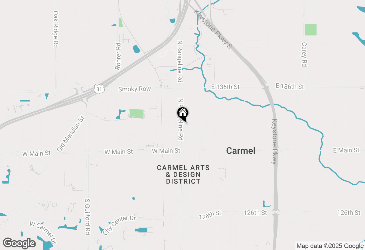 Map of 321 N Rangeline Road, Carmel, IN 46032