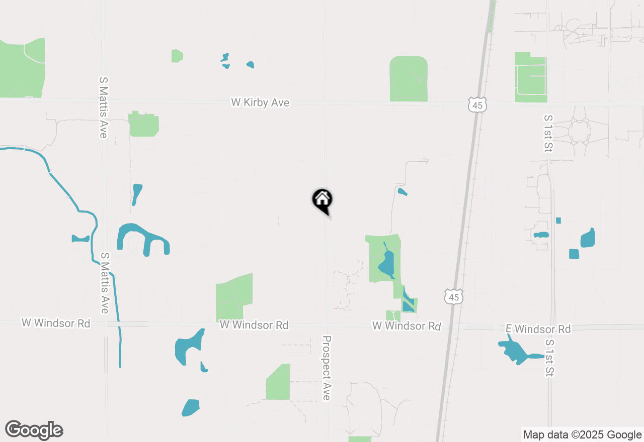 Map of 2005 S Prospect Avenue, Champaign, IL 61820