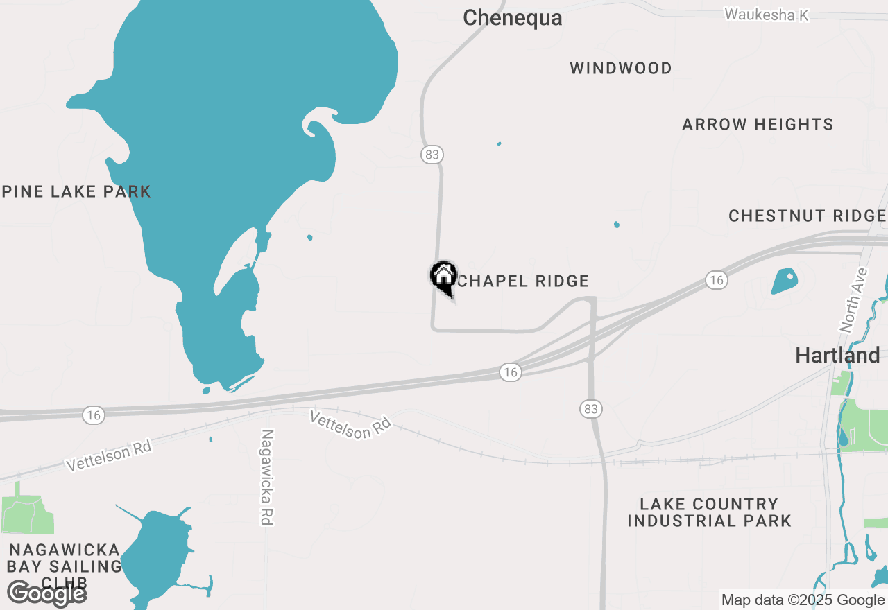 Map of 4848 N State Road 83, Hartland, WI 53029