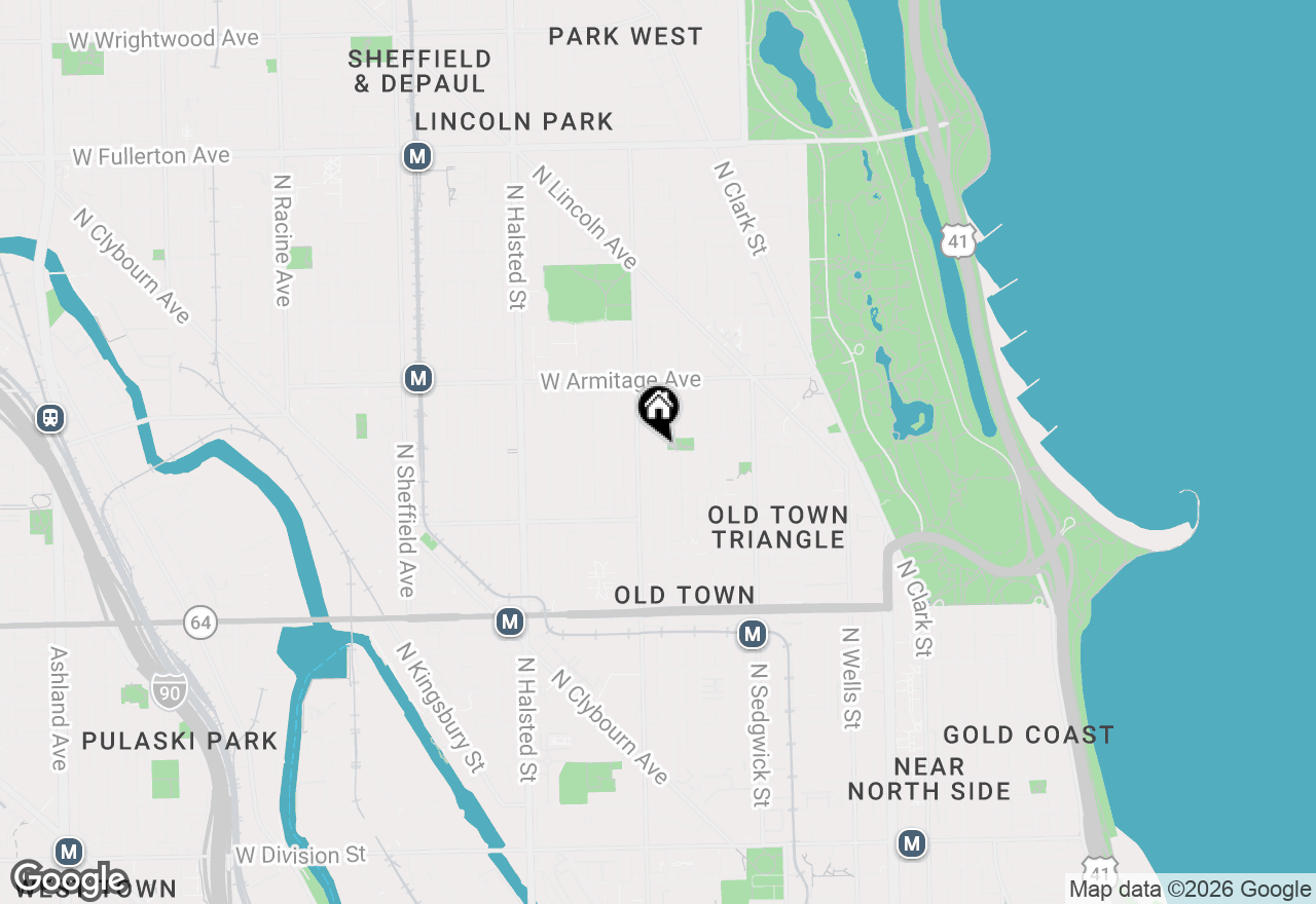 Map of 1846 N Mohawk Street #B, Chicago, IL 60614