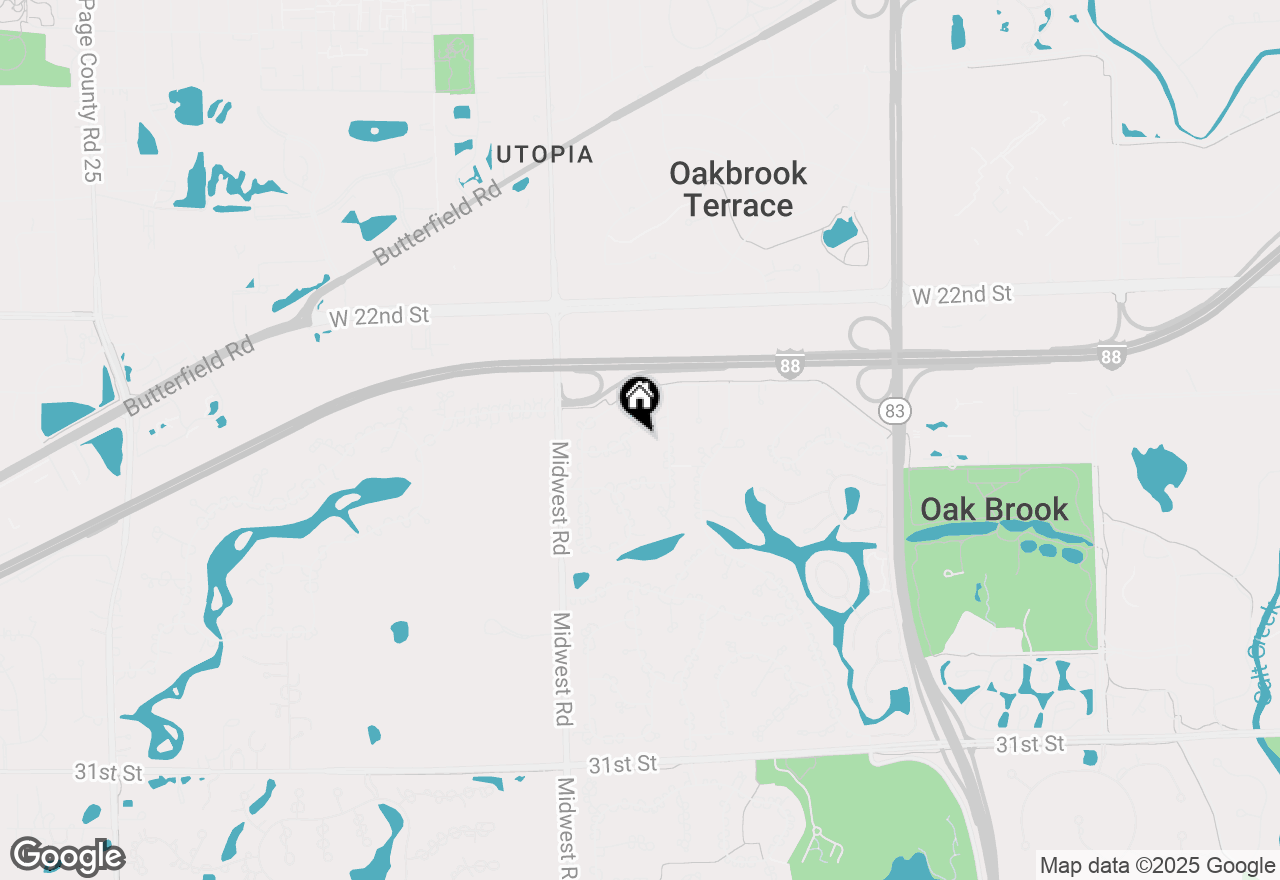 Map of 12 Pembroke Lane, Oak Brook, IL 60523