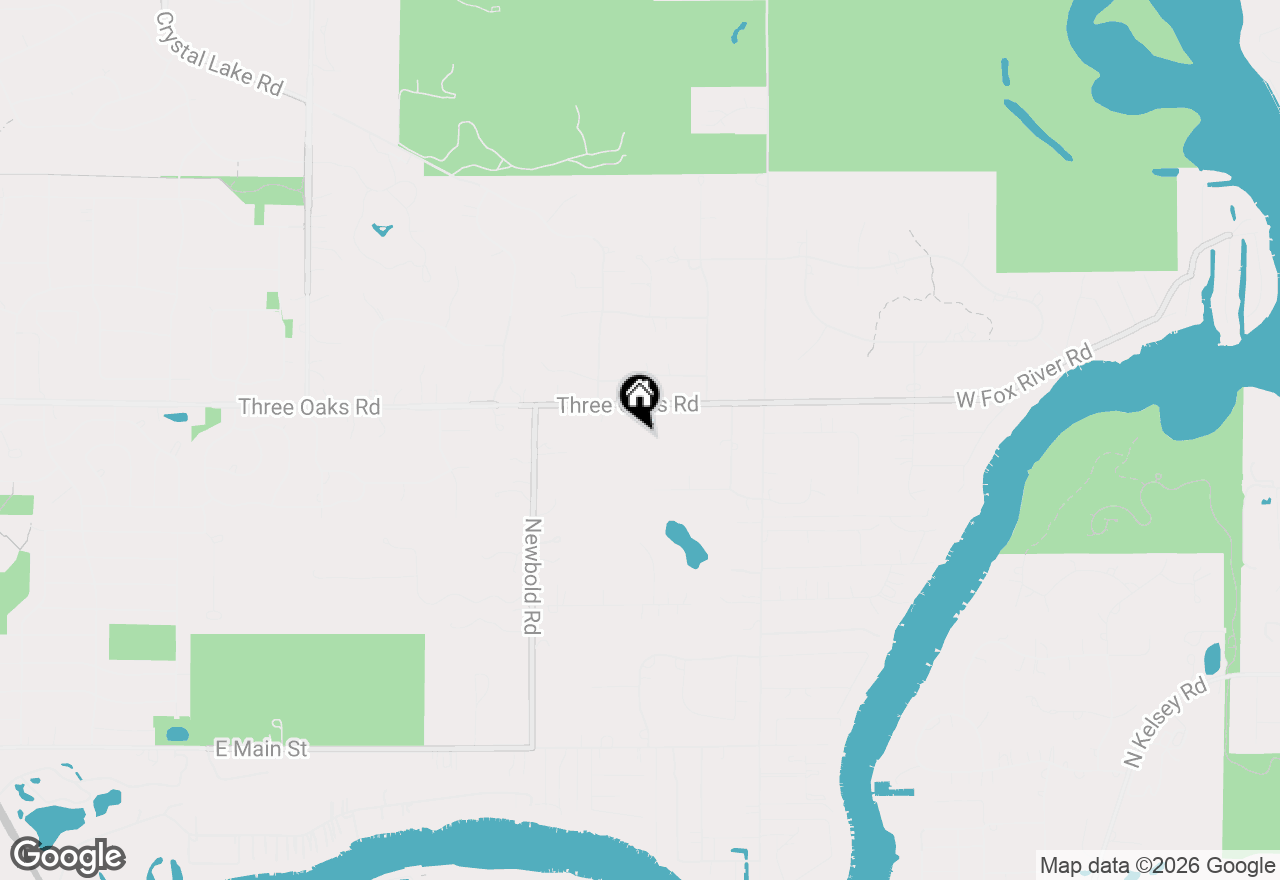 Map of 309 Three Oaks Road, Cary, IL 60013