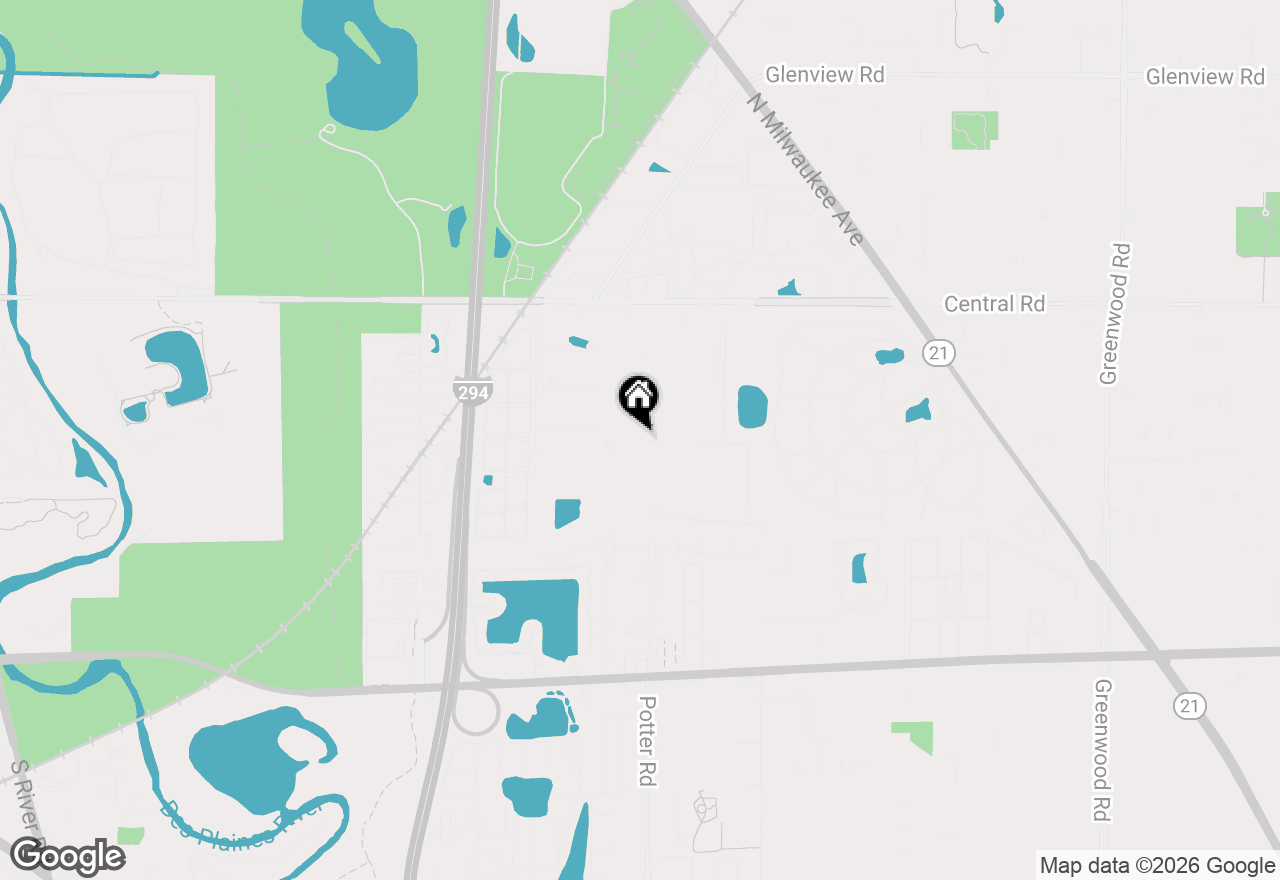 Map of 10000 Potter Road, Des Plaines, IL 60016