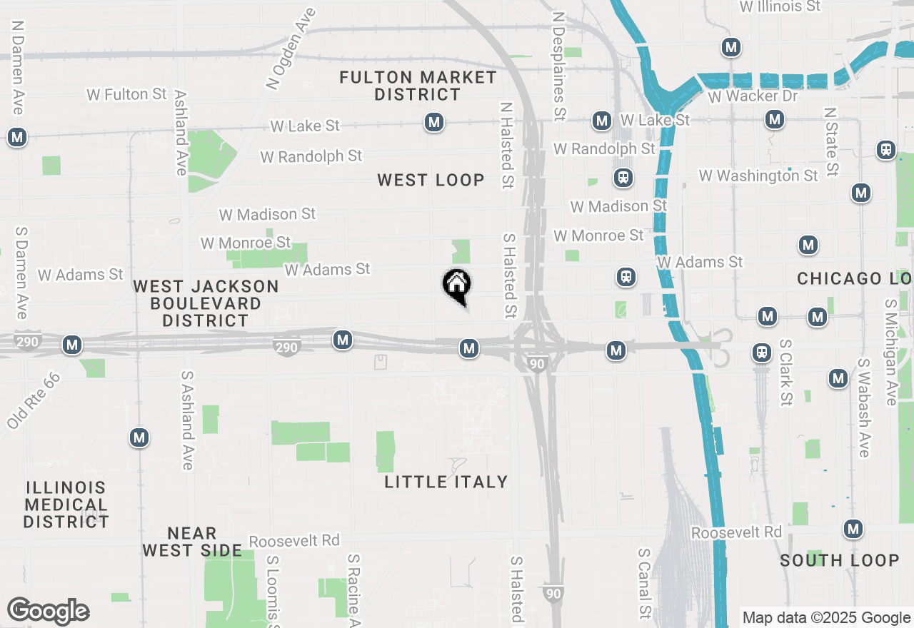 Map of 321 S Sangamon Street #902, Chicago, IL 60607