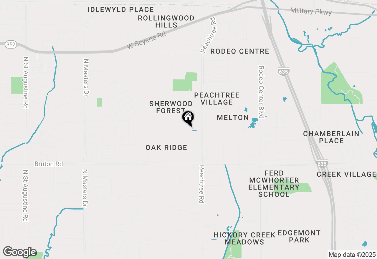 Map of 1100 Robinhood Boulevard, Mesquite, TX 75149