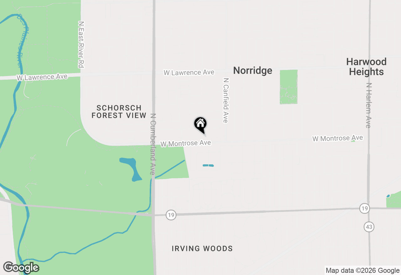 Map of 4417 N Paris Avenue, Norridge, IL 60706