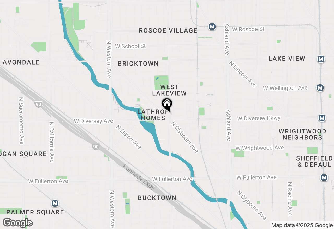 Map of 2817 N Clybourn Avenue #2, Chicago, IL 60618