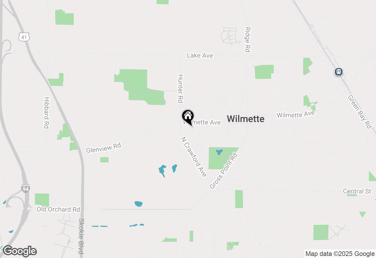 Map of 430 Sandy Lane, Wilmette, IL 60091