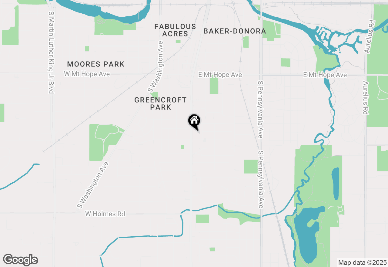 Map of 2501 S Cedar Street, Lansing, MI 48910