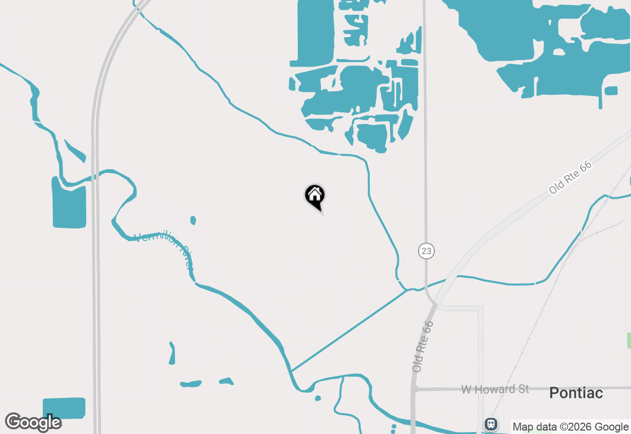 Map of 1309 W Indian Drive, Pontiac, IL 61764